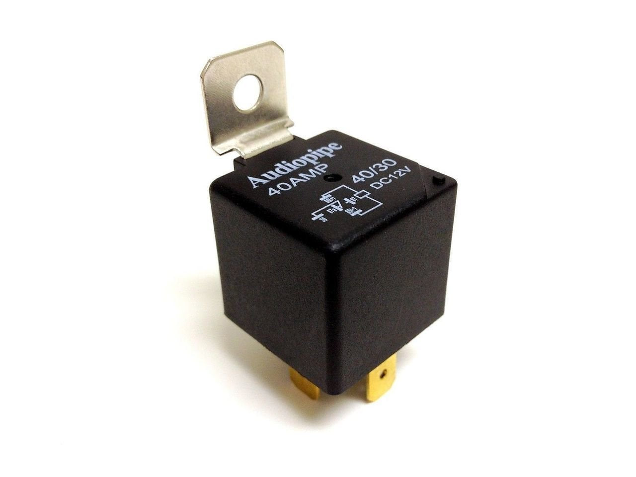 Audiopipe 5 Pack 12 Volt DC 30 40 Amp Sealed Relay Metal Tab Car Audio Alarm