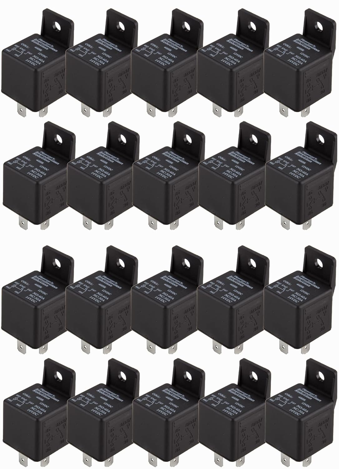 20 Pcs Audiopipe 12 Volt 30/40 Amp Car Automotive Alarm Audio Relay Socket