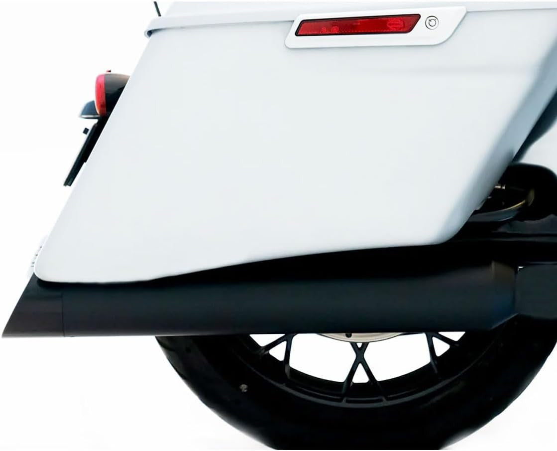 Rinehart Racing DBX45 Black 4.5" Slip-On Mufflers with Black Slash End Caps & DBX Baffles 2017-Newer Harley Touring Models