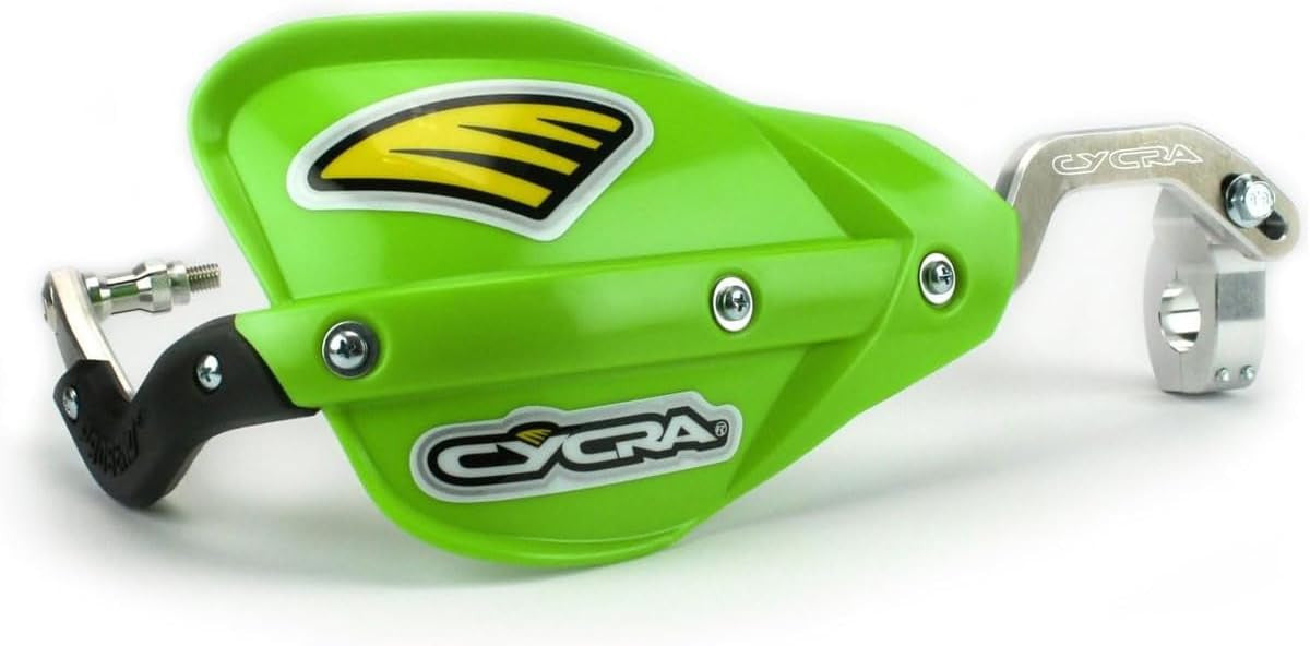 CYCRA ProBend CRM Closed Handguards With 7/8" Bar Clamps - Kawasaki Green 1CYC-7401-72X