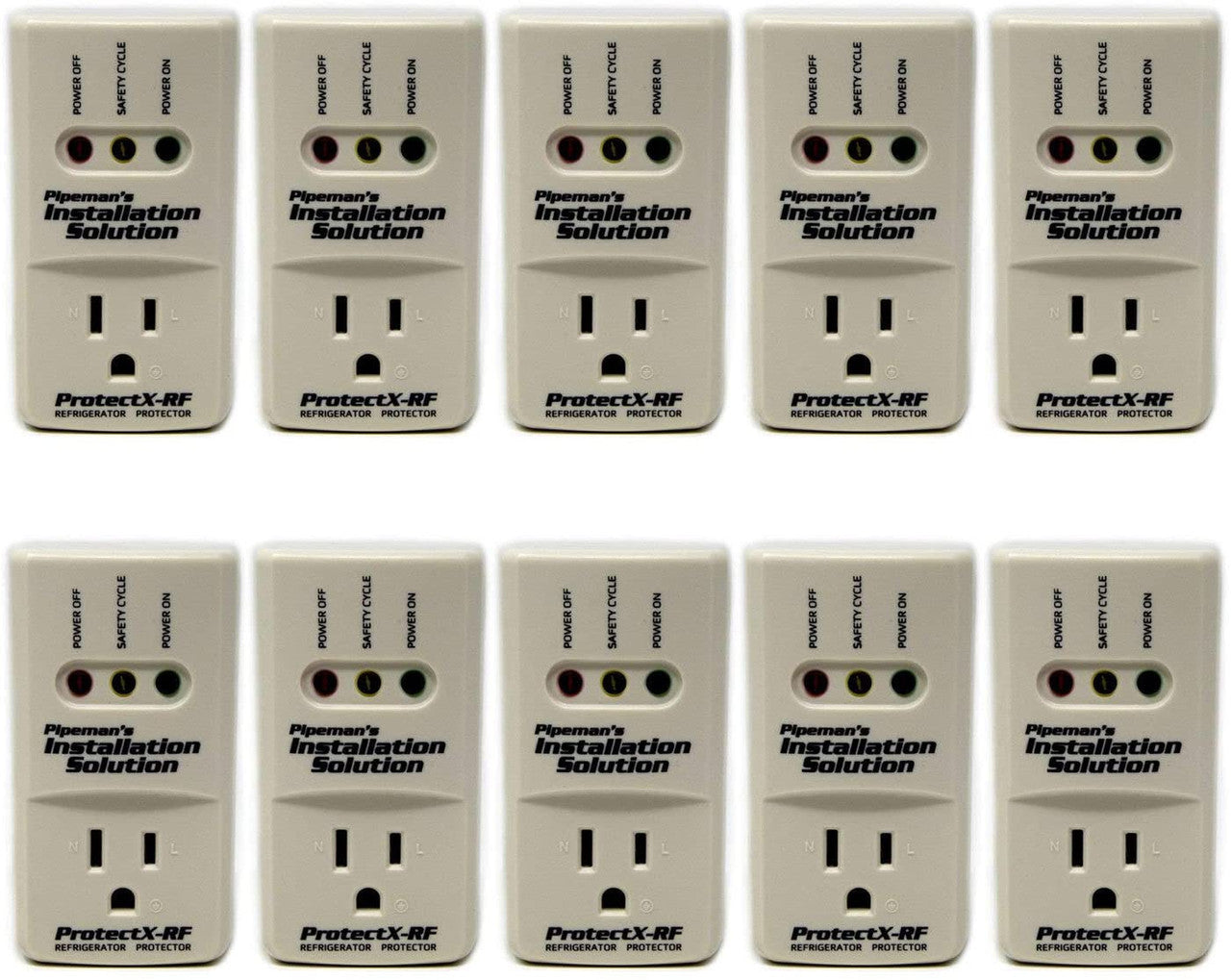 10 Pack Pipeman's Installation Solution AC 85-135V Surge Protector 1875 Watts