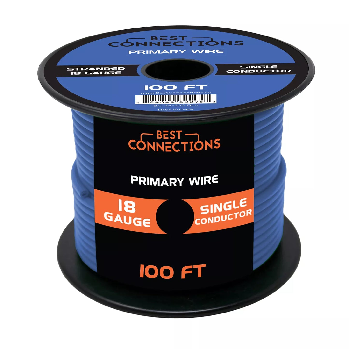 18 Gauge Car Audio Primary Wire (100ft–Blue)– Remote, Power/Ground Electrical