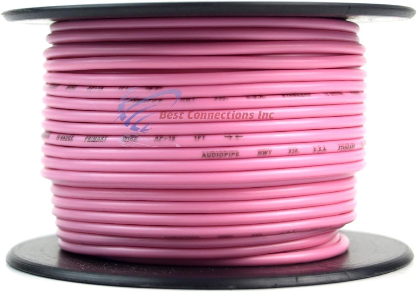 18 Gauge Car Audio Primary Wire (100ft–Pink)– Remote, Power/Ground Electrical