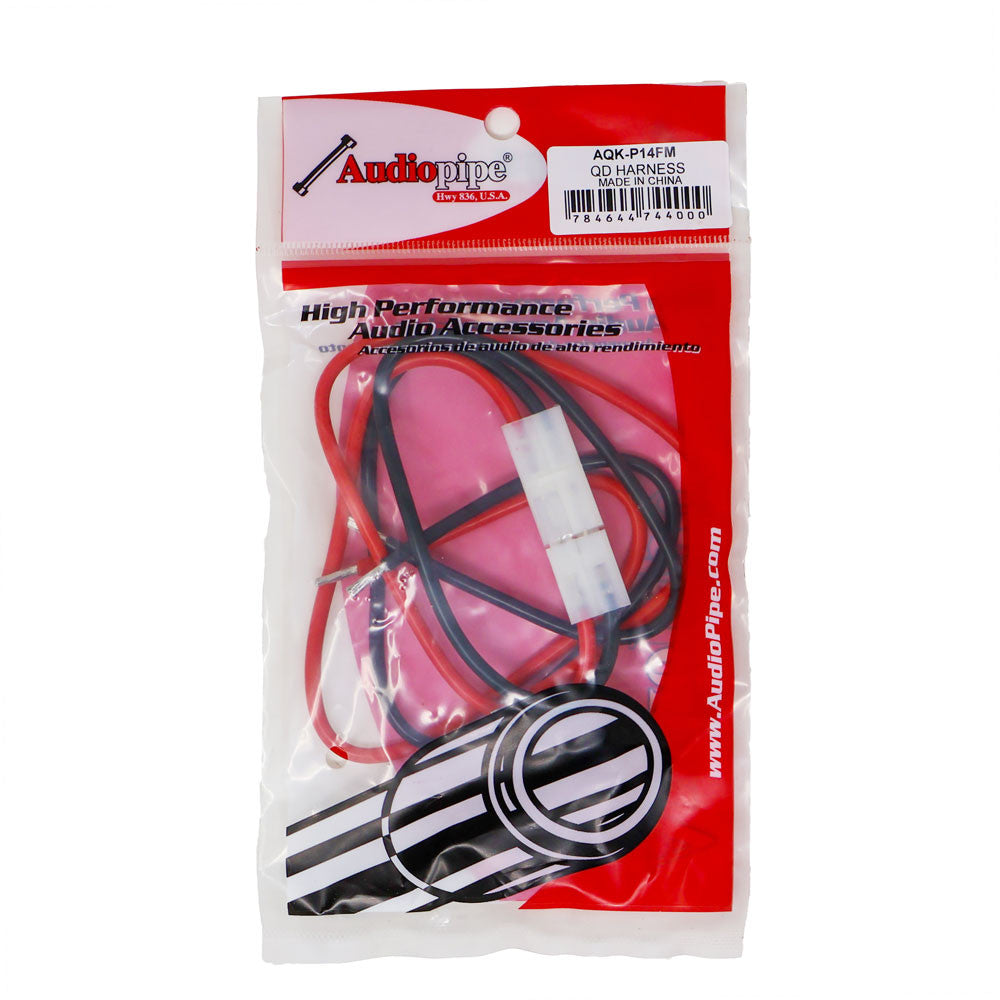 2 Pack 14 GA Gauge 2 Pin Male/Female Terminals Quick Disconnect Harness Polarized Wire Auto Solar