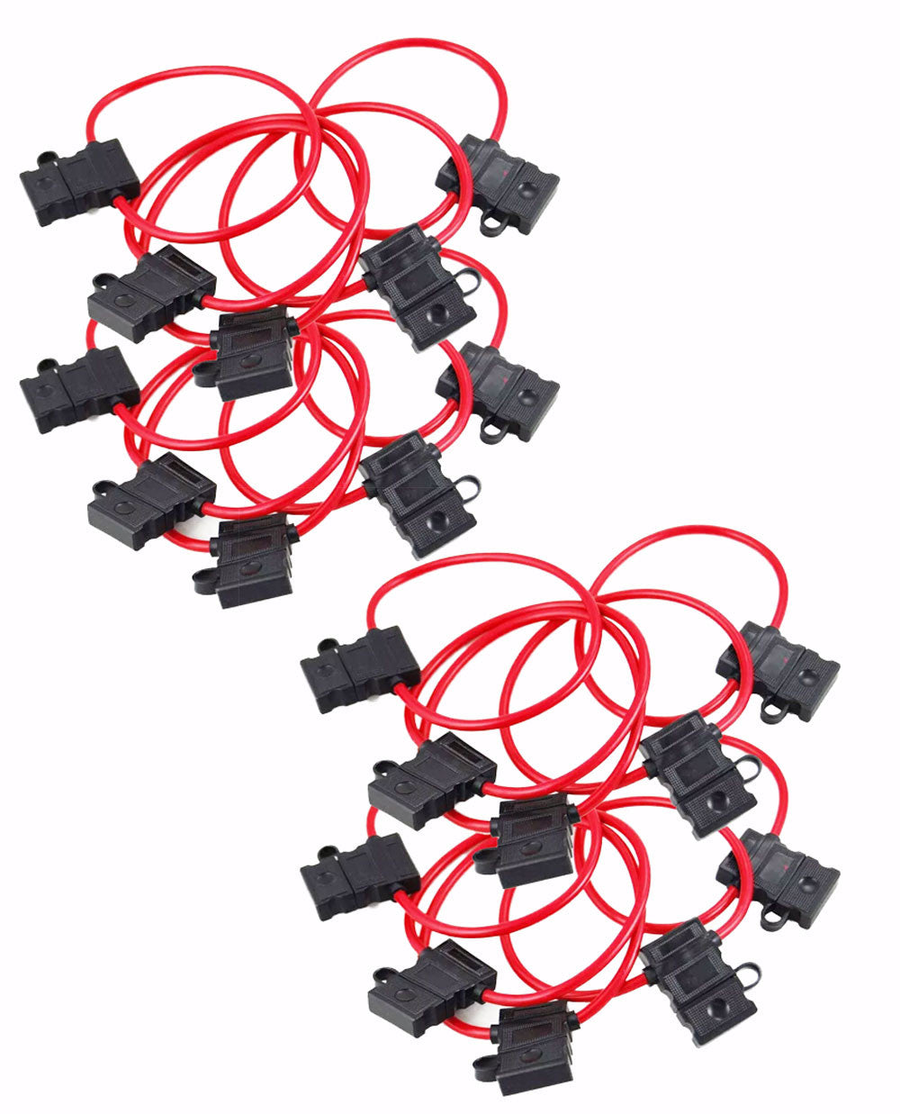20 Pcs 18 Gauge ATC Heavy Duty Fuse Holder 12 Volt Car Audio Automotive