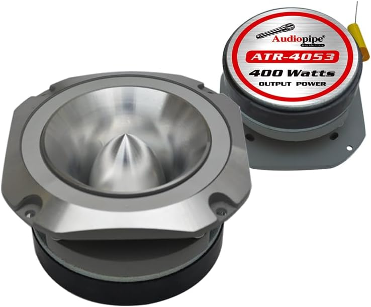 1 Pair Audiopipe ATR4053 400 W 1.5" Bullet Tweeters ATR-4053 Car Stereo Chrome
