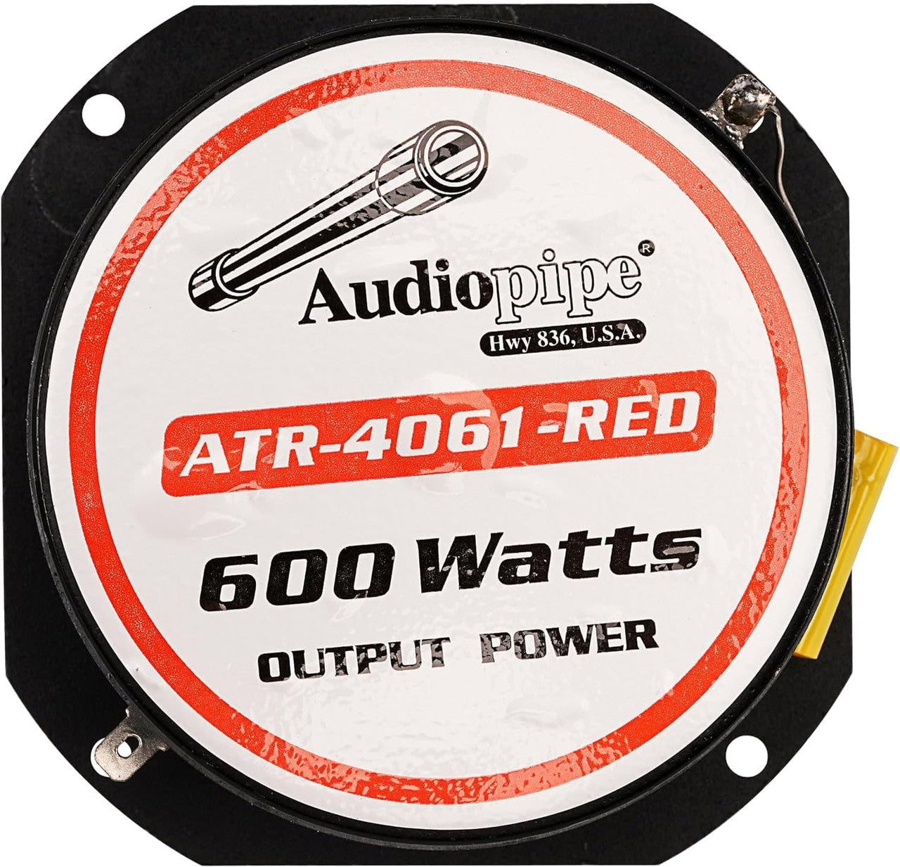 AUDIOPIPE ATR-4061-RED HEAVY-DUTY 2” 300W RMS TITANIUM PRO TWEETER RED (SINGLE)