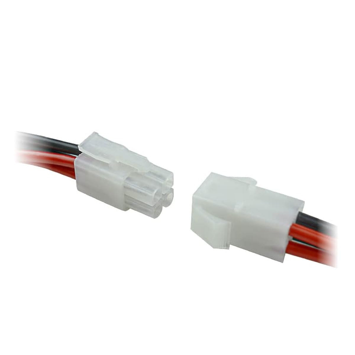 Audiopipe 14 Gauge Male Female 4 Pin Quick Disconnect Plug Set with Wires AQK-P214 - (2 Pack)