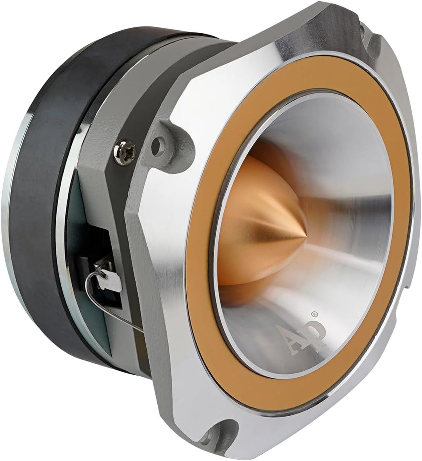 Audiopipe ATR-4053 400 W Heavy Duty Eye Candy Super Bullet Tweeter - Gold ATR-4053-GLD