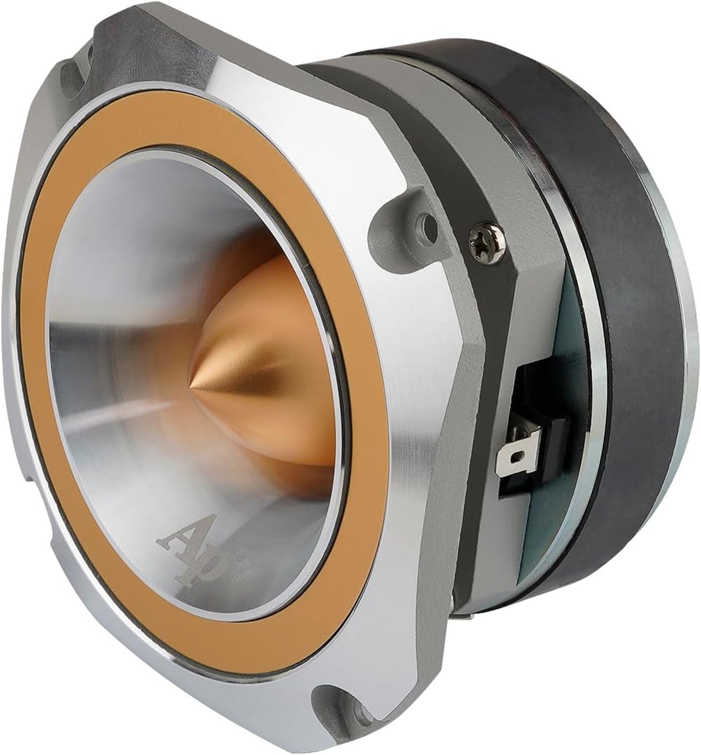 Audiopipe ATR-4053 400 W Heavy Duty Eye Candy Super Bullet Tweeter - Gold ATR-4053-GLD