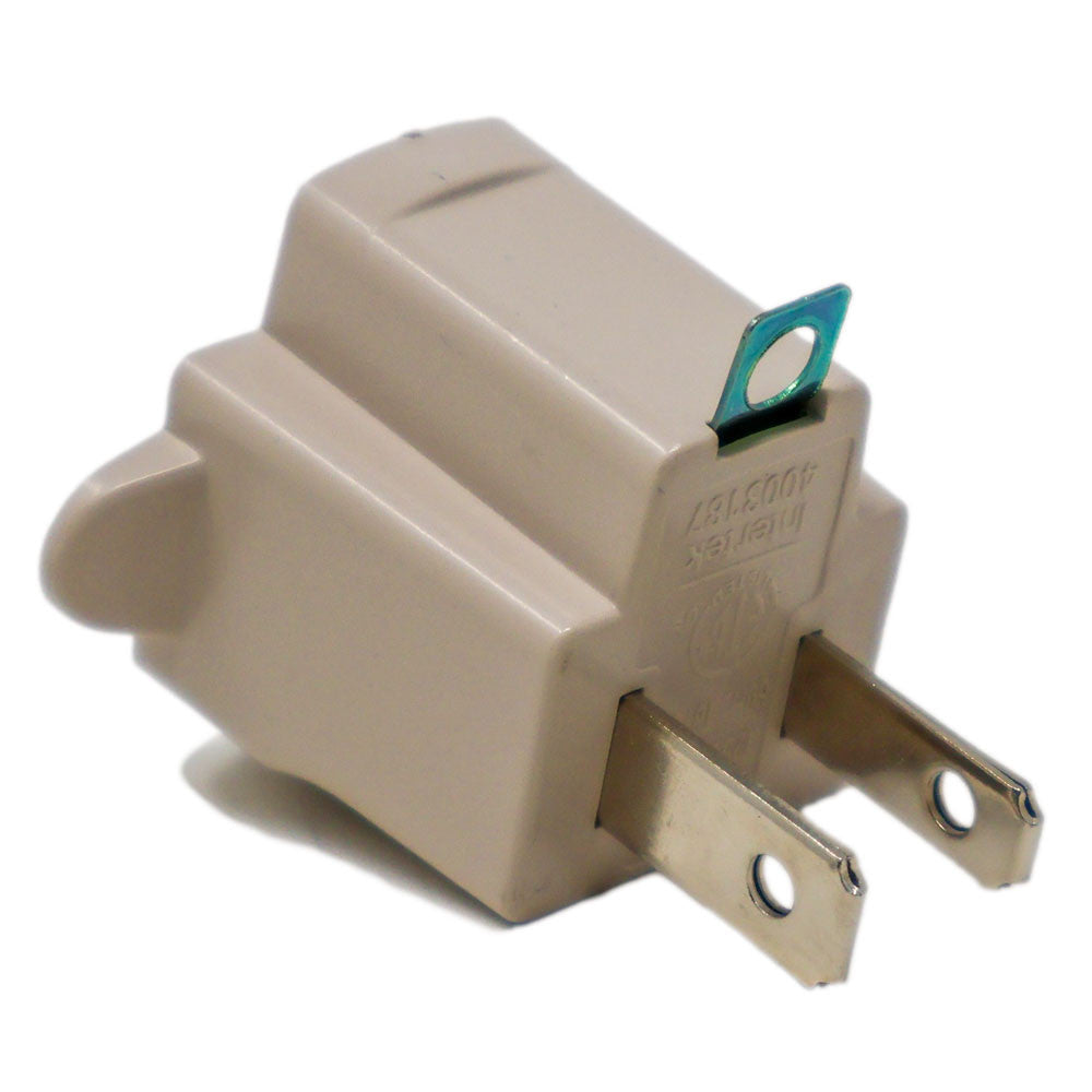 480 Pack Electrical Grounding Adapter 3 Prong Outlet to 2 Prong Plug AC ETL