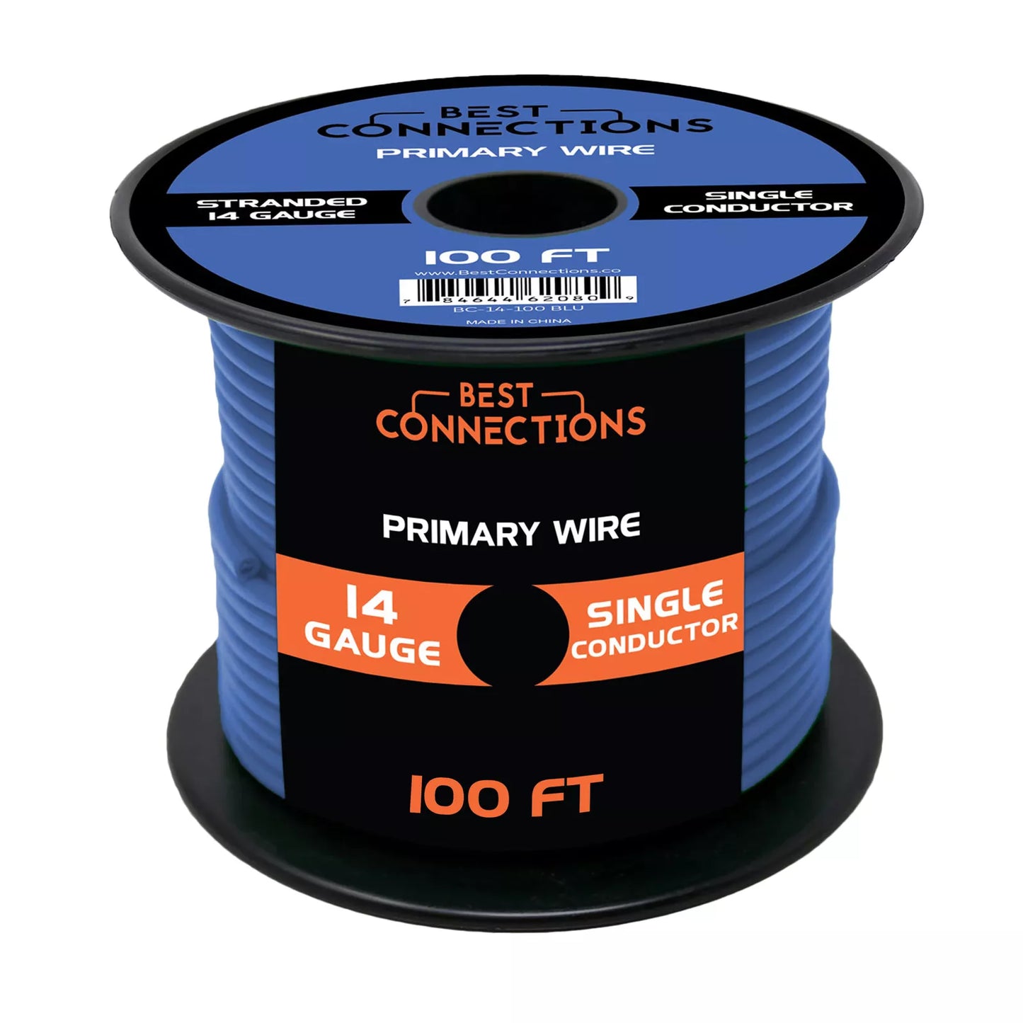 14 Gauge Car Audio Primary Wire (100ft–Blue)– Remote, Power/Ground Electrical