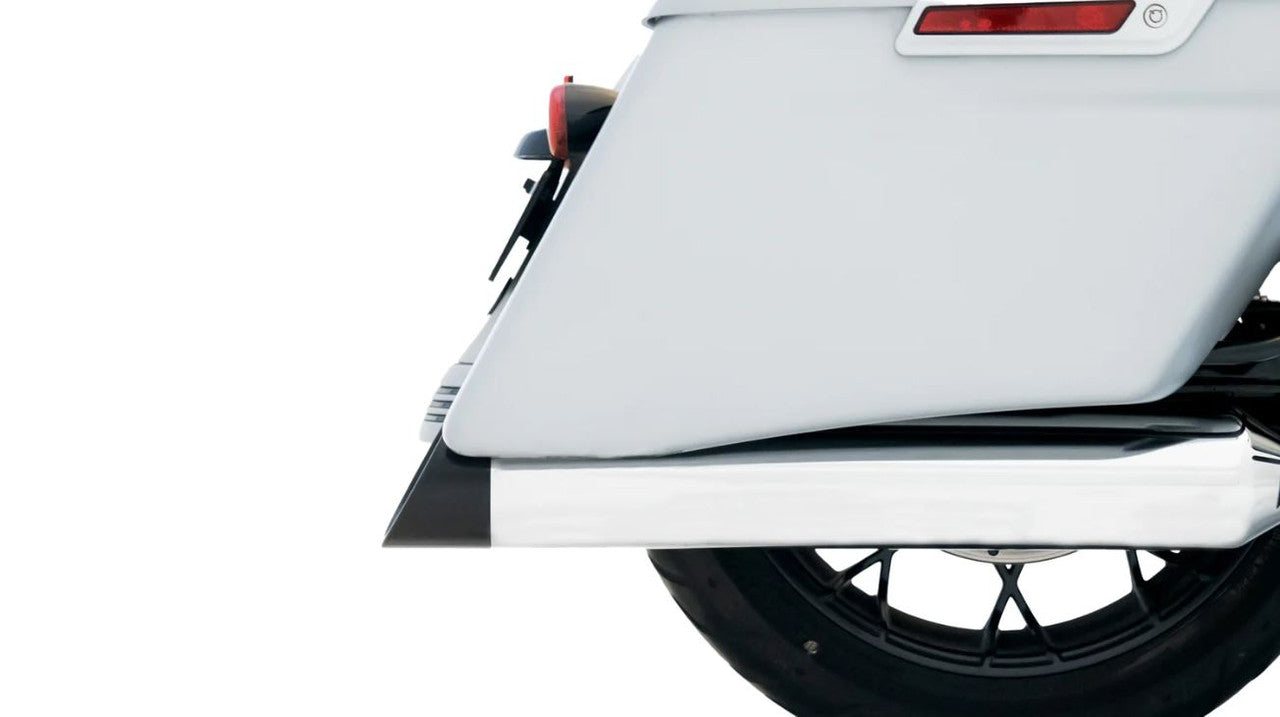 Rinehart Racing Chrome 4.5" DBX45 Slip-on Mufflers 2017-24 Harley Touring
