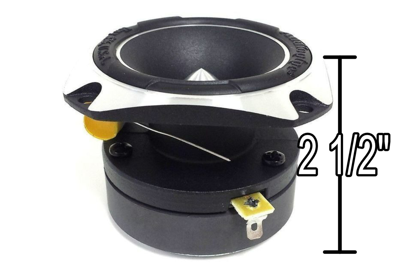 2" 600 WATTS HEAVY DUTY TITANIUM SUPER TWEETER CAR AUDIO LOUD AUDIOPIPE ATR-4061