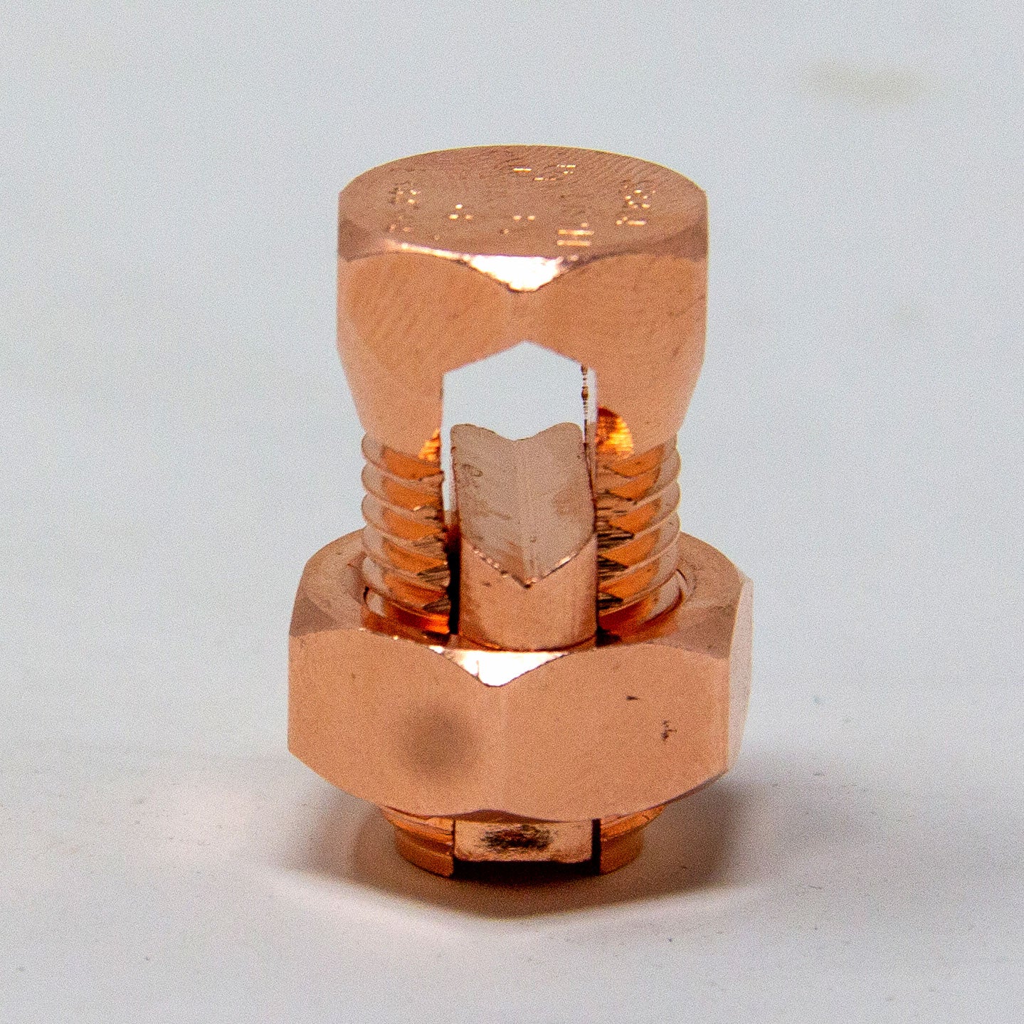 BEST CONNECTIONS 10 Pcs High Strength Copper Split Bolt Connectors 4 Gauge to 8 Gauge Solid Wire