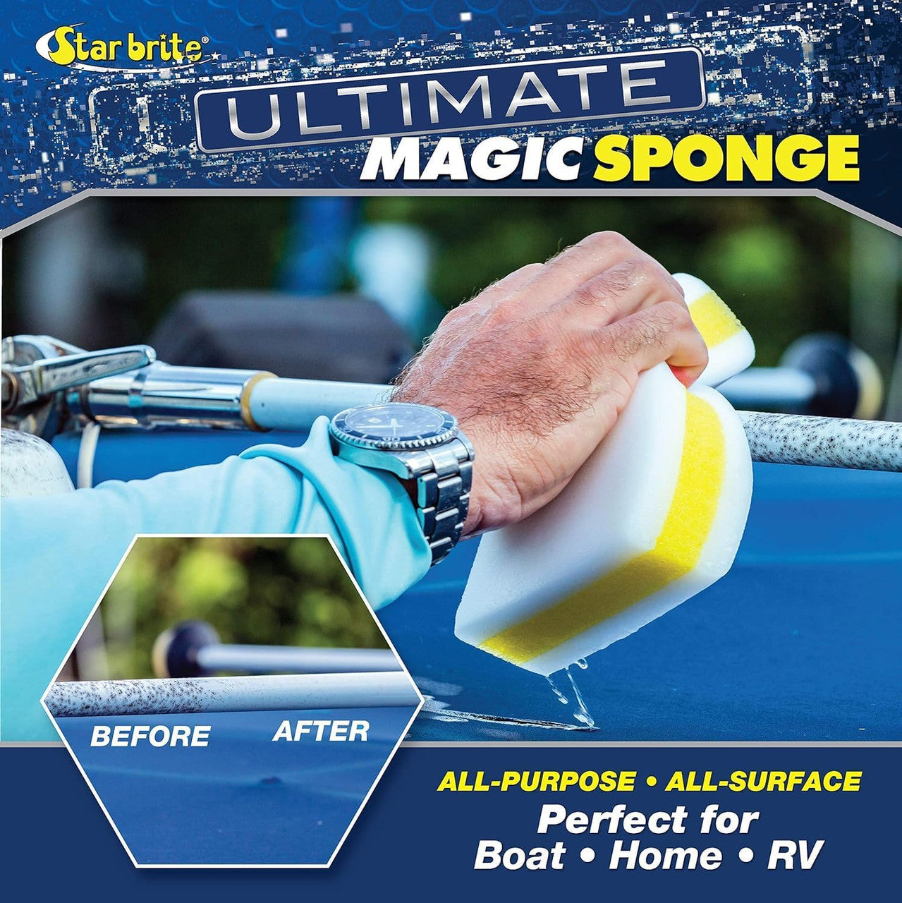 StarBrite Magic Sponge Scuff & Streak Eraser Cleaner 18 Pieces Display - 2 Pack