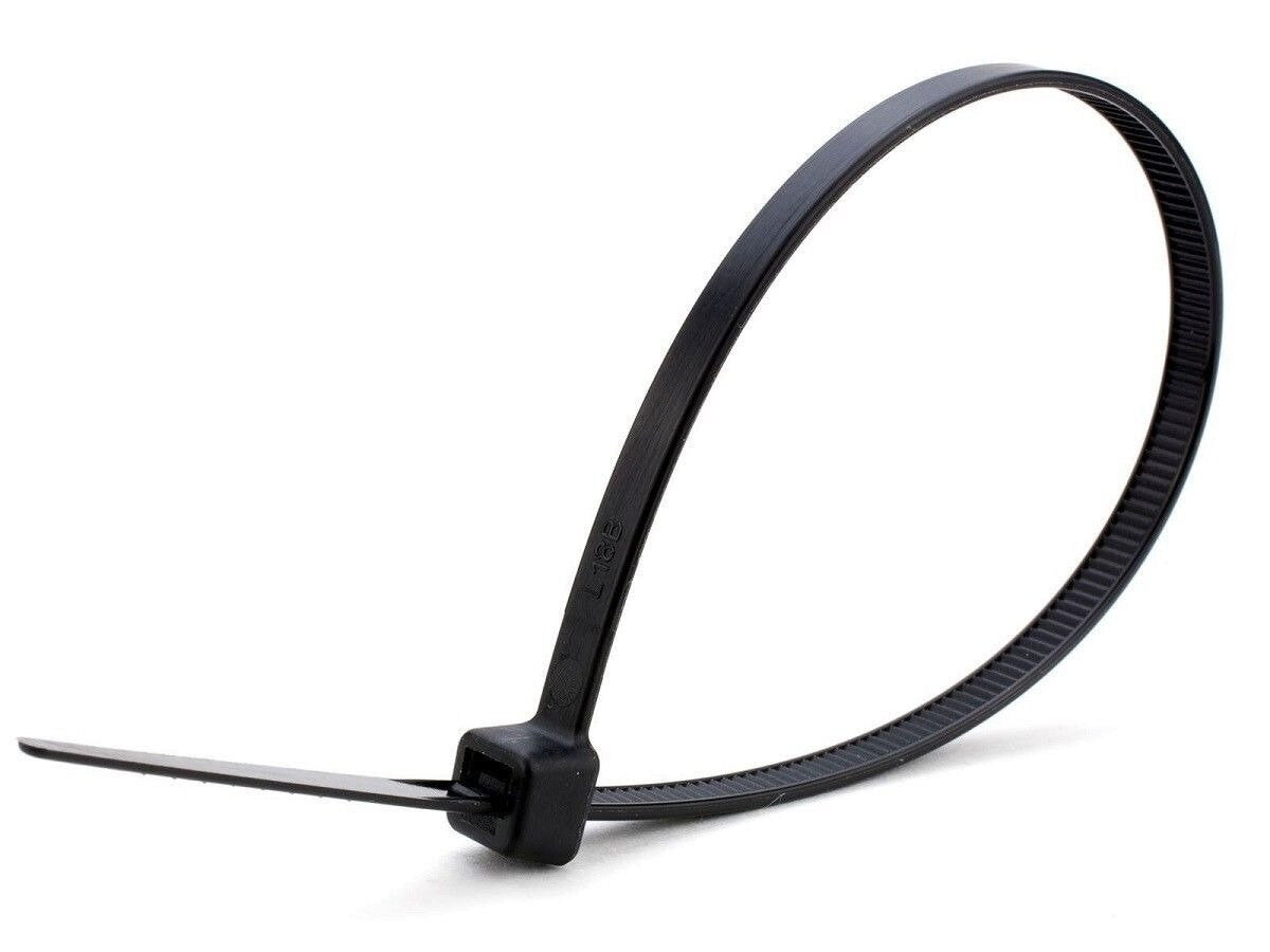 Best Connections 4" inch Black Nylon Zip Ties Wire Cables 500 Pieces 18 Lbs Tensile