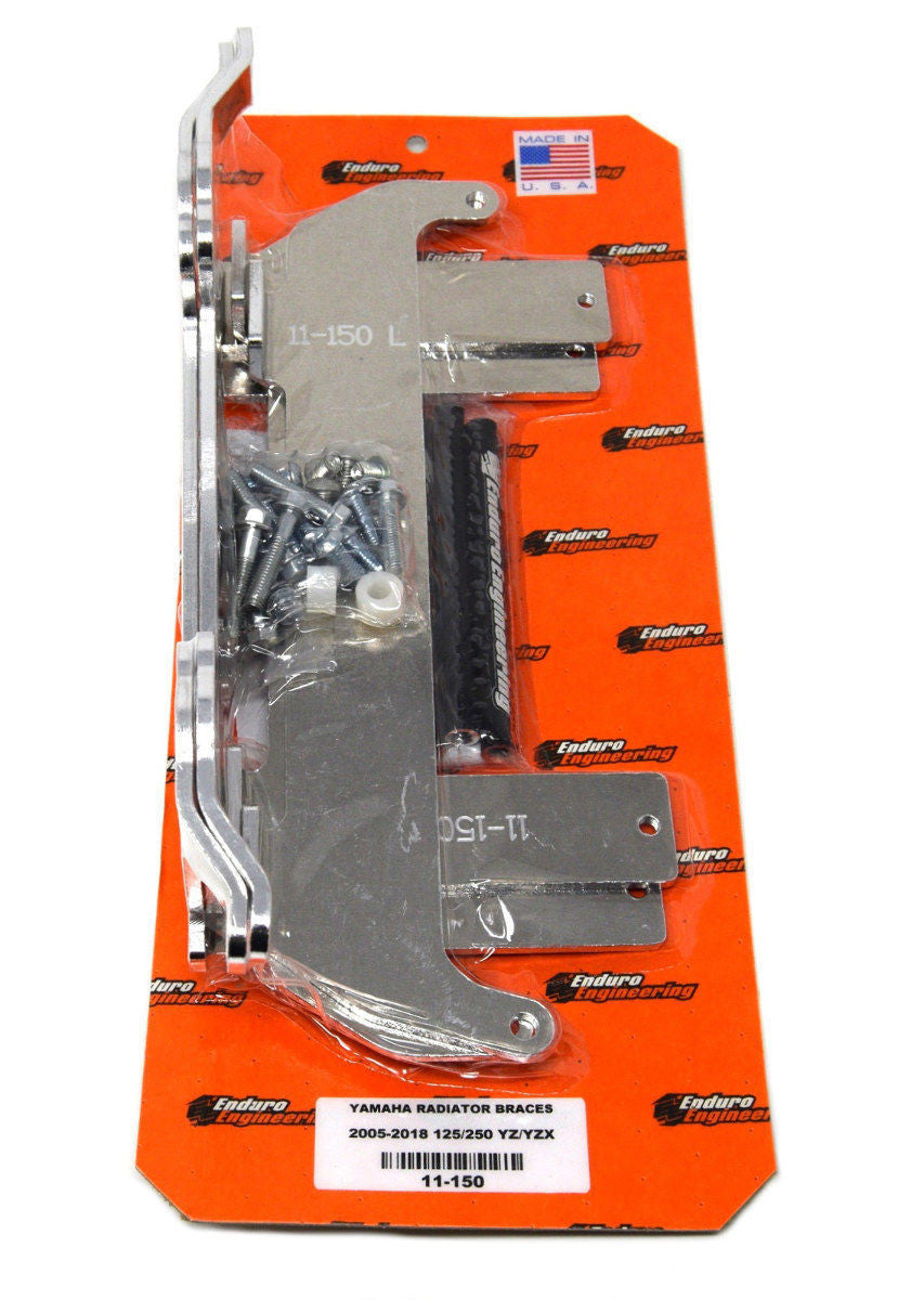 Enduro Engineering Radiator Braces & Guards Combo for 05-19 Yamaha 125/250 YZ/YZX