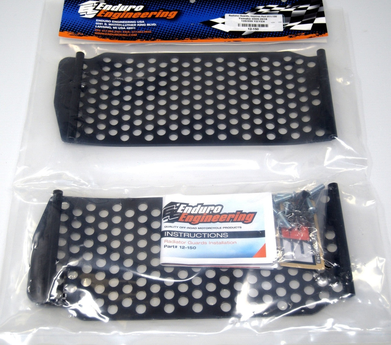 Enduro Engineering (12-150) Radiator Guards for 05-19 Yamaha 125/250 YZ/YZX