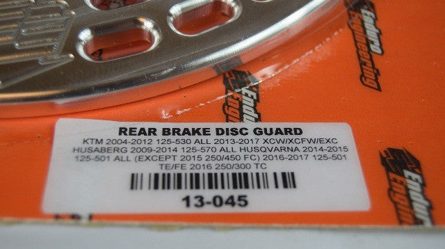 Enduro Engineering Rear Disc Guard Protector KTM Husqvarna Husaberg 13-045