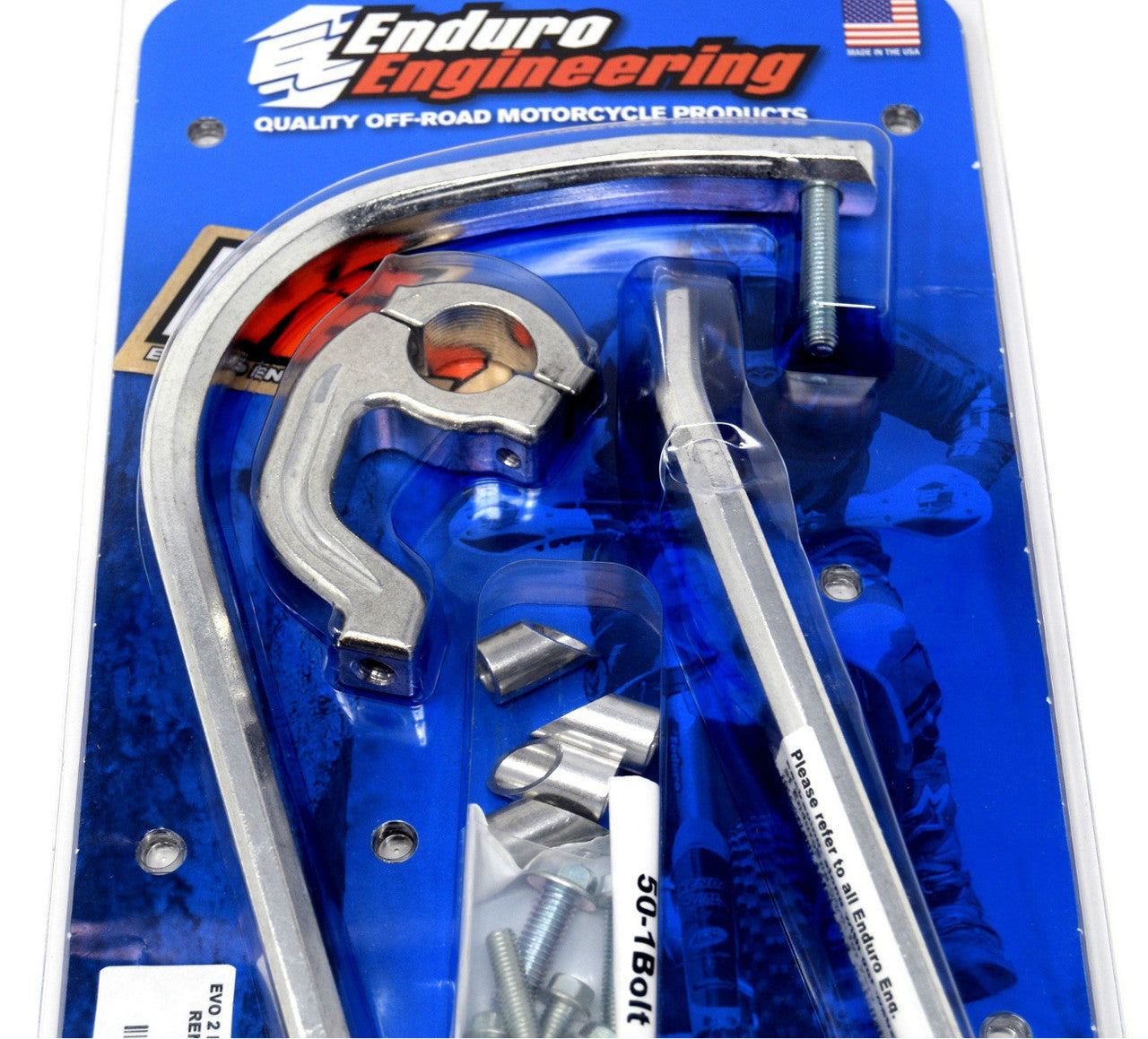 Enduro Engineering EVO2 Silver Debris Deflectors with 7/8" Bar Clamp Set