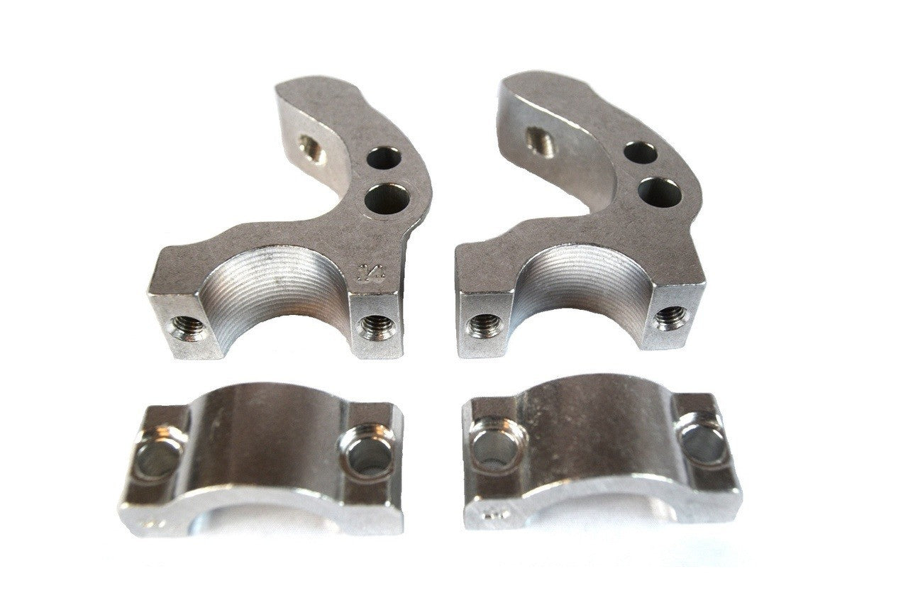 Enduro Engineering EVO2 Silver Debris Deflectors with 7/8" Bar Clamp Set
