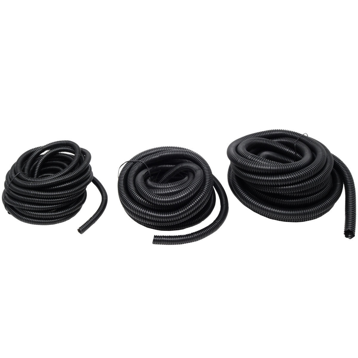 Split Loom 1/4" 3/8" 5/8" Black 20 Ft Wire Harness Wrap Cover Sleeve Conduit
