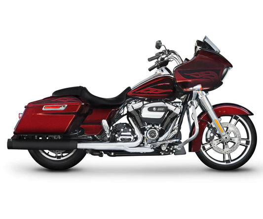 Copy of Rinehart Racing DBX40 4" Slip-On Mufflers Black with Black End Caps for 1995-2016 H-D Touring models - 500-0163