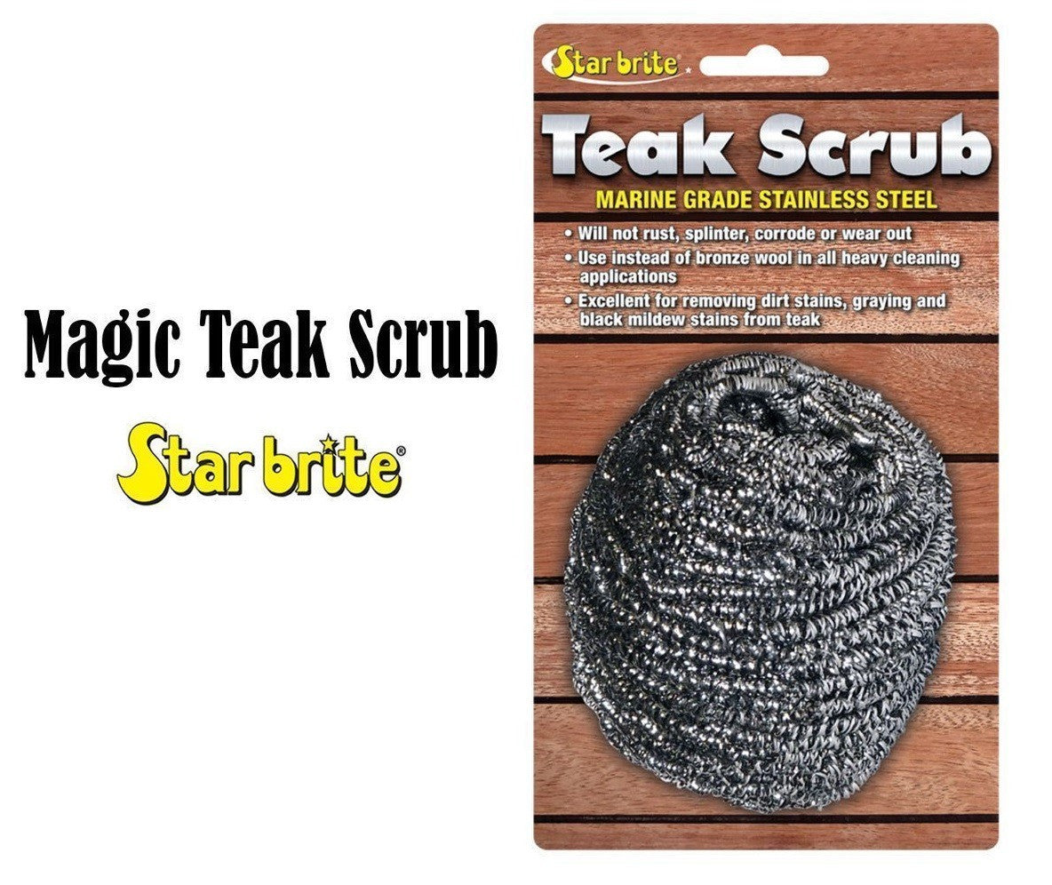 Starbrite Teak Care Kit w/ Magic Teak Scrub BUNDLE Marine Home Heavy Cleaning