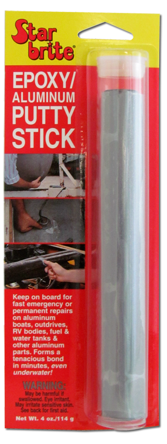 Star Brite Epoxy Aluminum Putty Stick Permanent Emergency Repairs