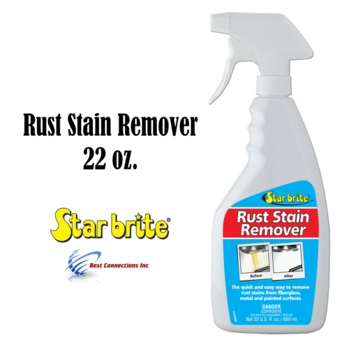 Rust Stain Remover Spray 22 oz Good For Fiberglass Metal Painted Surfaces StarBrite 89222