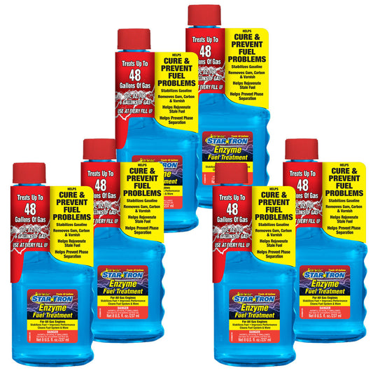 6-Pack Star Tron 8oz SEF Gasoline Additive Classic Gas Formula Star Brite 14308