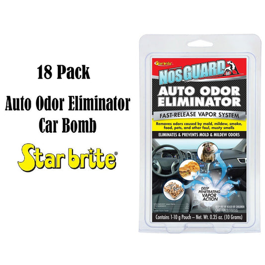 18 Pcs Star brite NosGUARD SG Auto Odor Eliminator Car Bomb Wholesale Bulk