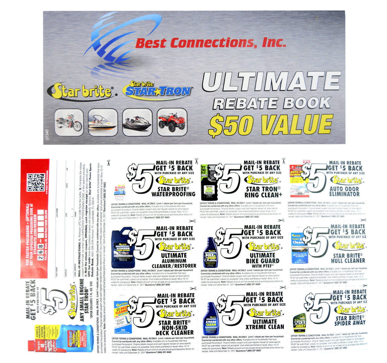 Ultimate Vinyl Guard w/ PTEF Adds UV Protection Car Motor StarBrite 95932 2 PACK