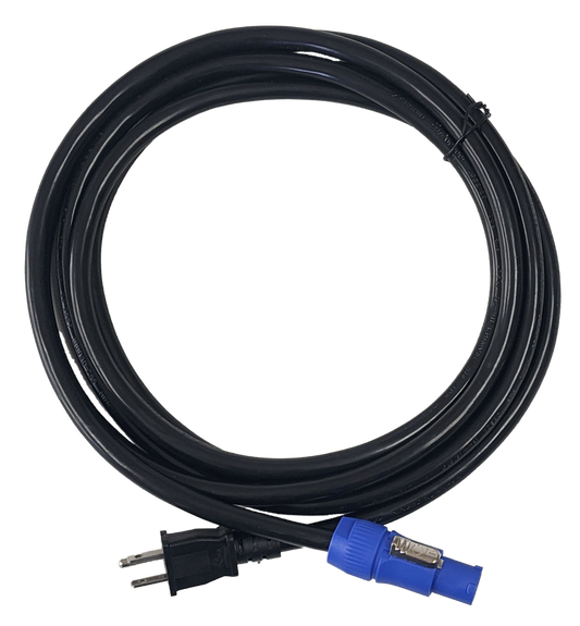 Audiopipe 12 Foot 12 Gauge PowerCon Male Connector to Power Cable X-1012-12P