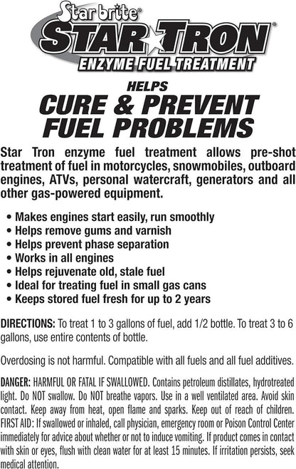 2 Pack StarTron 24 Pack Display Enzyme Fuel Treatment Small Engine Formula 1 oz Bottles