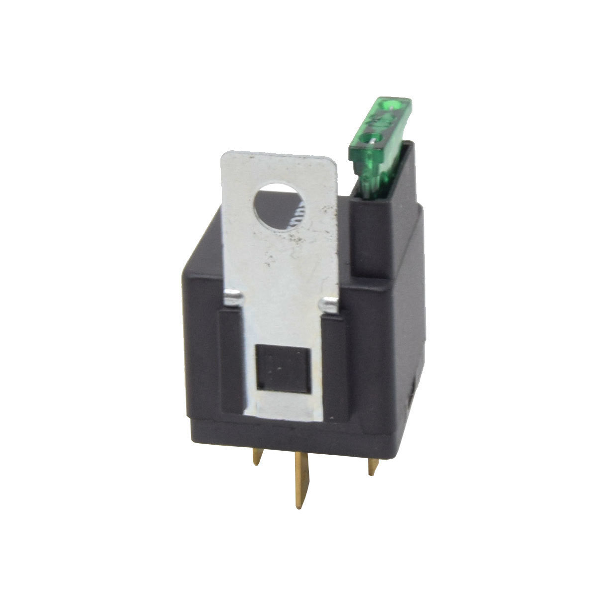 2-Pack 12V 5-Pin Relay with Built in Fuse 30A/40A Auto Metal Mounting Tab SPST