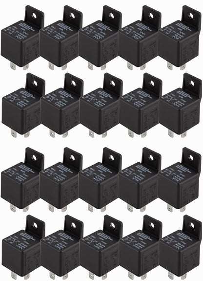 20 Pcs Audiopipe 12 Volt 30/40 Amp Car Automotive Alarm Audio Relay Socket