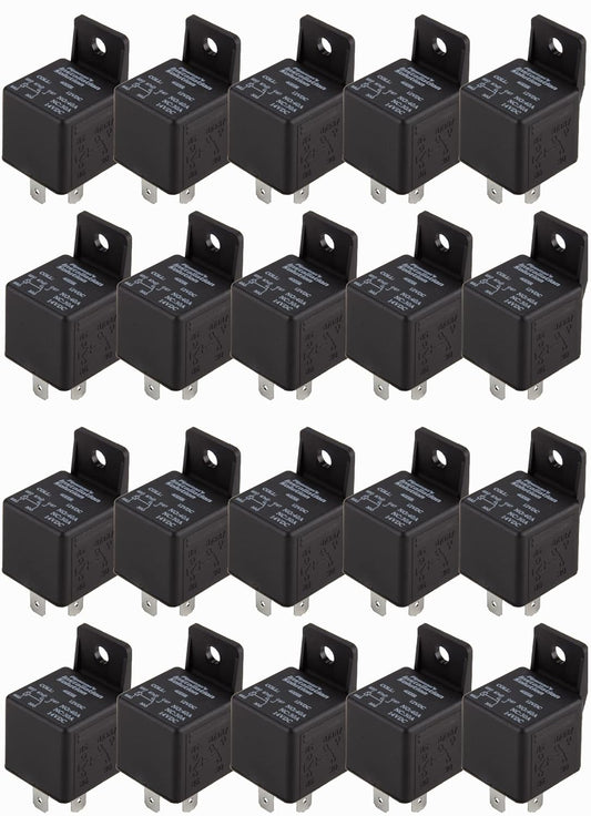 20 Pcs Audiopipe 12 Volt 30/40 Amp Car Automotive Alarm Audio Relay Socket
