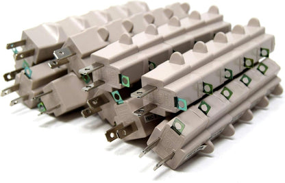 50 Pack 3 to 2 prong AC Polarized Grounding AC Power Plug Adapter ETL RATED BEIGE