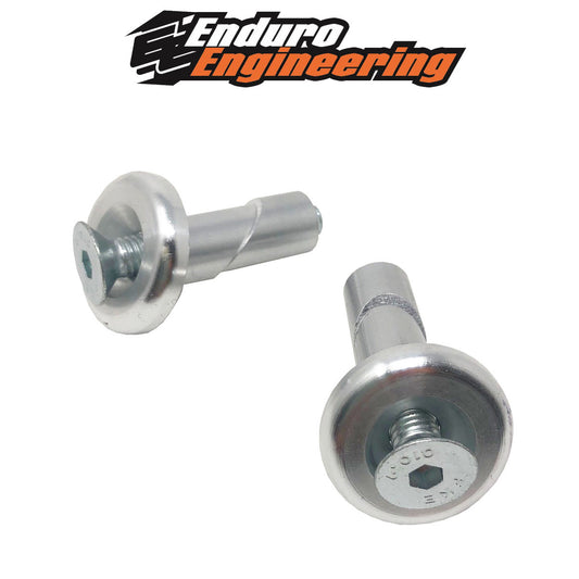 Enduro Engineering Handlebar End Inserts Kit 54-100 Universal Bar Ends (Silver)