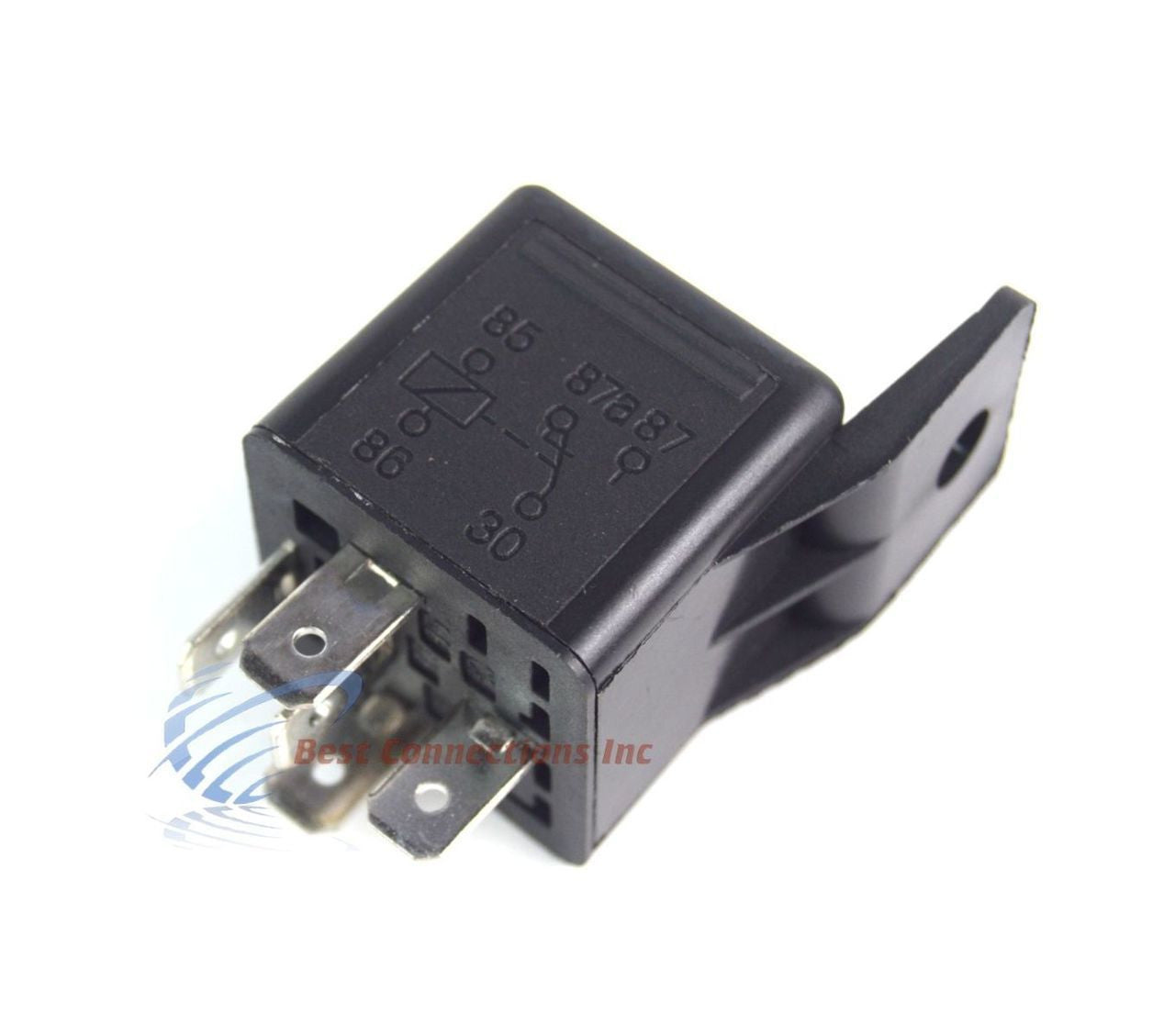 2 Pack 12 Volt 40 Amp SPDT Automotive Relay 5 Pin with Mounting Tab