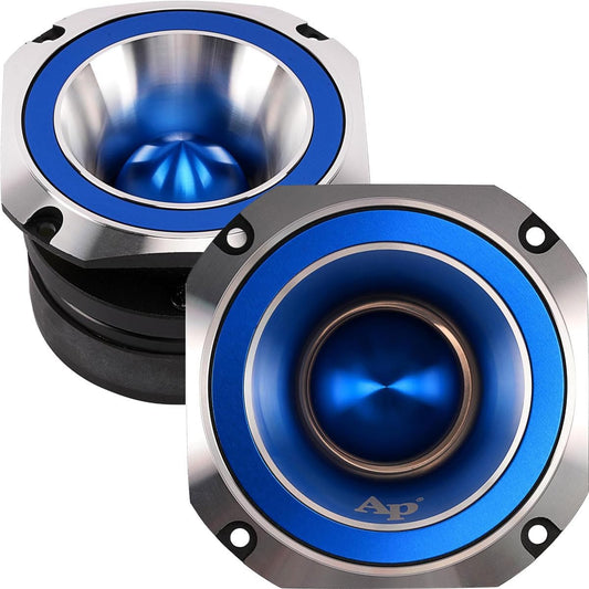 Audiopipe 1 Pair ATR-4061 Heavy Duty Eye Candy Super Bullet Tweeters - 600W Pro Car Audio Car - Blue