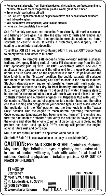 Star Brite Salt Off Concentrate with PTEF Protective Coating - 32 oz - 93932