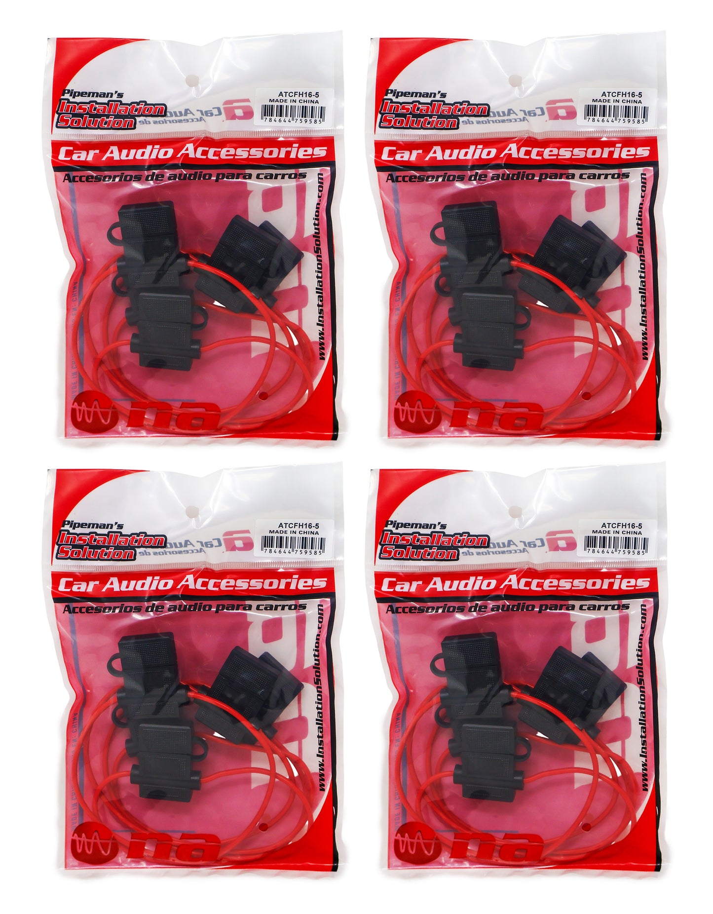 50 Pieces 16 Gauge ATC Blade Heavy Duty Fuse Holder Car Audio 12 Volt Automotive