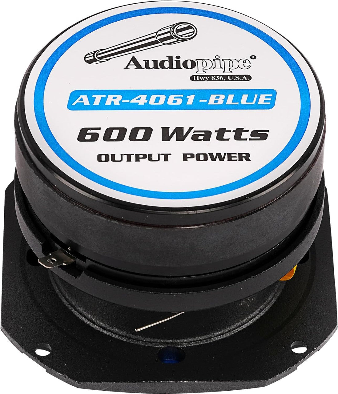 AUDIOPIPE ATR-4061-BLU HEAVY-DUTY 2” 300W RMS TITANIUM PRO TWEETER BLUE (SINGLE)