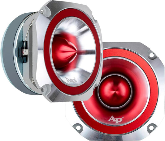 Audiopipe 1 Pair ATR-4053 Heavy Duty Eye Candy Bullet Red Tweeters 400W 4-8 Ohm