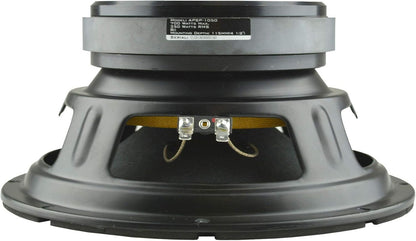 Audiopipe APSP-1050 10 Inch 700 Watt MAX, 350 Watts RMS, and 8 Ohm Dynamic Mid Range Car Audio Loudspeaker with 2.5 Inch Kapton Voice Coil, Black