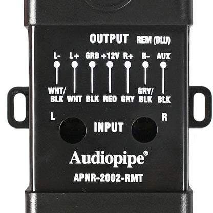 Audiopipe Adjustable Line Output Converter with Sub Out Remote Gain Control - APNR-2002-RMT