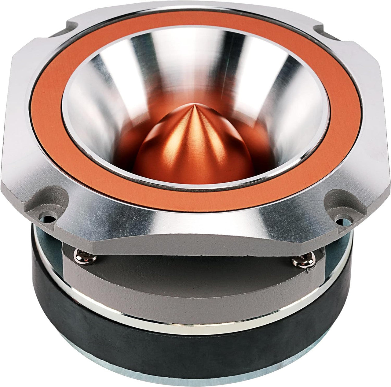 Audiopipe Heavy Duty Super Tweeter (ATR-4053-GLD), 400 Watts, Die Cast Aluminum Frame, Candy Gold, Diamond Chrome Cutting Fnish, 1.5” Kapton Voice Coil, 4-8 Ohms